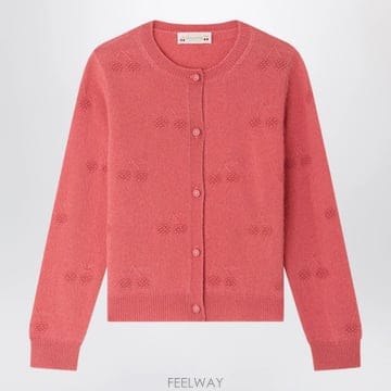 26 F/W 봉쁘앙 MANON RASPBERRY 캐시미어 가디건 (K B0052324583