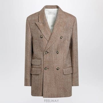 26 F/W 아미 브라운 더블브레스티드 블레이저 인 버진 울 FBV7 B0052324610