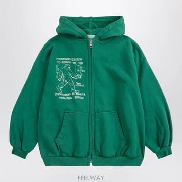 26 F/W 보보쇼즈 MR FOOTISH 다크 그린 코튼 맨투맨 (K B0052324623