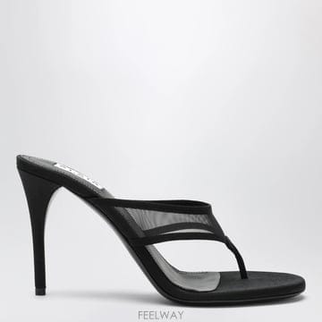 26 F/W 알라이아 블랙 메쉬 FLIPFLOP 뮬 AA3S2040A B0052324658