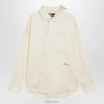 26 F/W 자크뮈스 라이트 옐로우 비대칭 코튼 셔츠 SHW00086 B0052324666