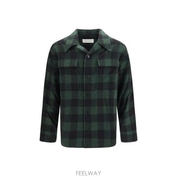 아미 울 체크 셔츠 GREEN