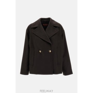 26 F/W 막스마라 더블브레스티드 퓨어 울 DRAP 피코트 2626 B0032317258