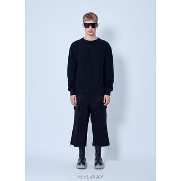 26 F/W 릭오웬스 피셔맨 라운드 넥 스웨터 RU02F4615 KW B0112324402
