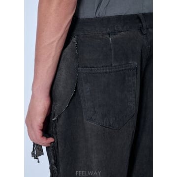 26 F/W 릭오웬스 다크쉐도우 SHREDDED 데님 SLIVERED B0112324450