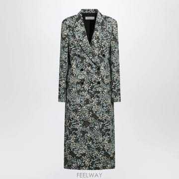 26 F/W 드리스 반 노튼 더블브레스티드 코트 WITH 플로랄 자카 B0052324734