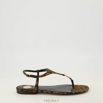생로랑 카산드라 로고 샌들