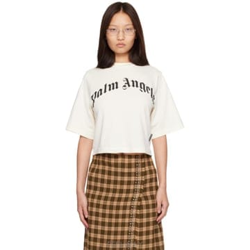 Palm Angels 26 FW �ʾ����� ���� ȭ��Ʈ Ŀ�� �ΰ� �ڽ� Ƽ���� 262695F11000426 FW �ʾ����� ���� ȭ��Ʈ Ŀ�� �ΰ� �ڽ� Ƽ���� 26269