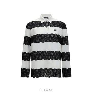 돌체앤가바나 스트라이프 폴로 셔츠