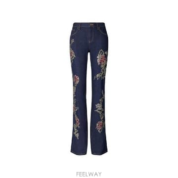 Tory Burch �׶�����Ÿ �ؿ� �丮��ġ ���� EMBROIDERED DENIM �� 189794459�׶�����Ÿ �ؿ� �丮��ġ ���� EMBROIDERED DENIM �� 189