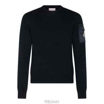 Moncler [Q11]��Ŭ���� L20919C00001M1131776 ���� ��Ʈ ������ BLUE VIRGIN WOOL SW[Q11]��Ŭ���� L20919C00001M1131776 ���� ��Ʈ ������ BL