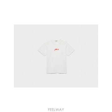 인더샵 JW ANDERSON JW 앤더슨 화이트 반팔 티셔츠