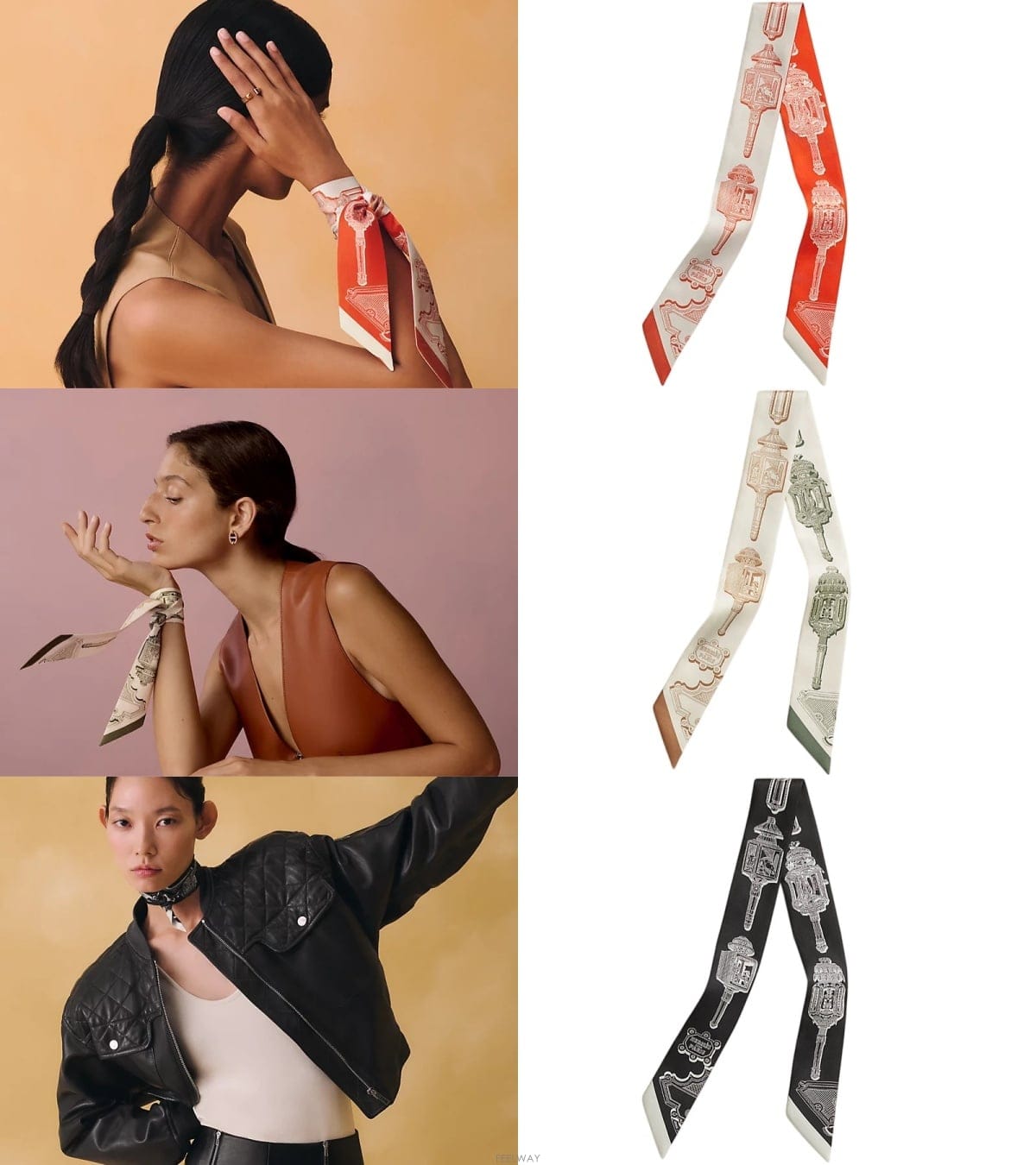 HERMES �����޽� �޸������� ���� Merveilleuses Lanternes Ʈ���� ���� ��ũ ��ī�� H063081S�����޽� �޸������� ���� Merveilleuses Lanternes Ʈ��