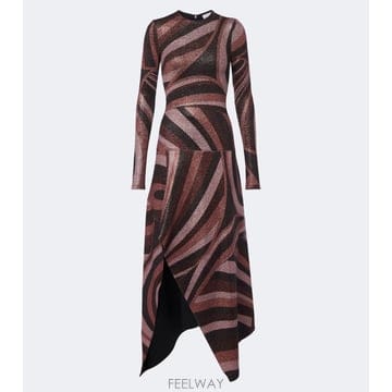 26 FW Pucci Iride Lurex 저지 미디드레스 TP581690078