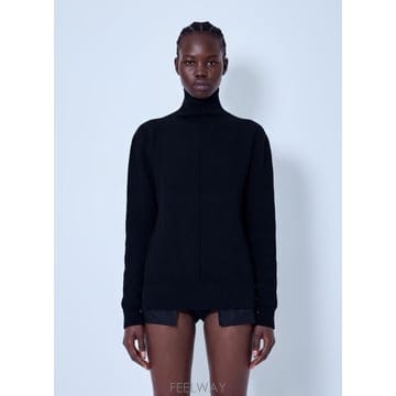 Rick Owens 26 FW �������� ���� Fisherman Turtleneck Sweater ric0265036blk26 FW �������� ���� Fisherman Turtleneck Sweater ric02