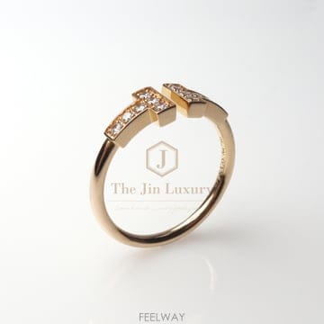 TIFFANY & Co �������Ÿ� / ���û�ǰ�� Ƽ�Ĵ� 18K ������ ���̾Ƹ�� T ���̾� �����������Ÿ� / ���û�ǰ�� Ƽ�Ĵ� 18K ������ ���̾Ƹ��