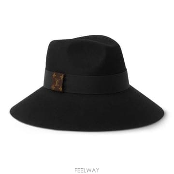 26 FW 루이비통 XL Fedora 페도라 모노그램 시그니처 트림 펠트 앤 레더 모자