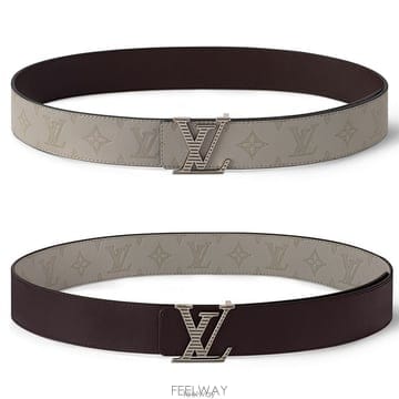 26 FW 루이비통 LV Shadow 쉐도우 40mm 모노그램 소프트 레더 리버서블 벨트