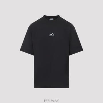 26FW 발렌시아가 바디스 미디움 핏 티셔츠 764235 TUVO7 1000 BLACK
