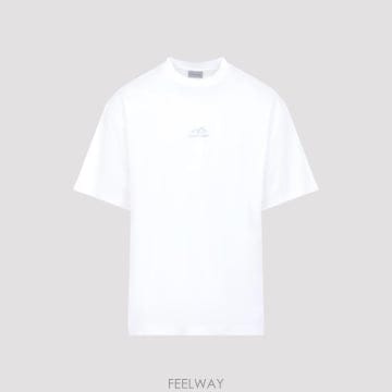 26FW 발렌시아가 바디스 미디움 핏 티셔츠 764235 TUVO7 9000 WHITE
