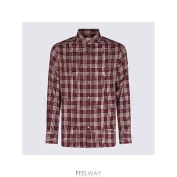 Brunello Cucinelli �δ��� BRUNELLO CUCINELLI ���ڷ� ��ġ�ڸ� ���ǵ� üũ �����δ��� BRUNELLO CUCINELLI ���ڷ� ��ġ�ڸ� ���ǵ� ü