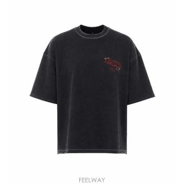 26FW 리프레젠트 반팔 티셔츠 MLM101074 06 BLACK
