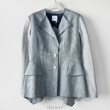 아뇨나 린넨 실크 블레이저 자켓