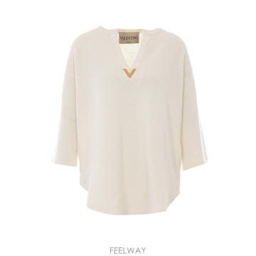 26 S/S 발렌티노 스웨터 WITH V 로고 디테일 KC71YA38 B0011929672