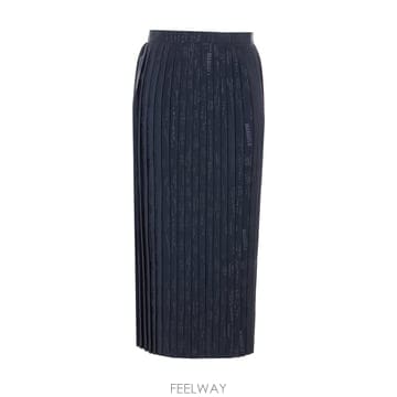 26 S/S MM6 메종 마르지엘라 미디 플리트 스커트 S52MA01 B0011953345