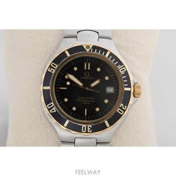 오메가 씨마스터 프리본드 OMEGA Seamaster 18K골드/스틸 콤비 쿼츠 시계 396.1062