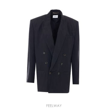 26 S/S 생로랑 더블 브레스티드 인 실크 HABOTAI 자켓 85 B0011968386