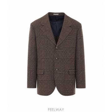 26 F/W 브루넬로 쿠치넬리 테일러 프린스 오브 웨일즈 캐시미어 자 B0012325399