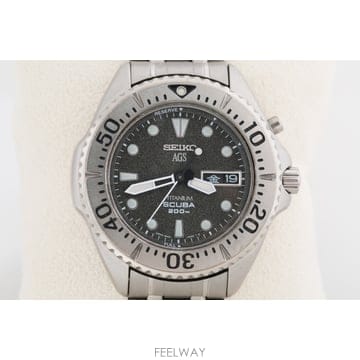 세이코 Seiko AGS 그레이 고스트 티티늄 스쿠바 200M SBBW049
