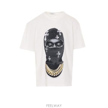 26 S/S 이놈어닛 마스크 CROSSES 프린트 티셔츠 NUS262 B0011982989