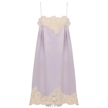 26FW 끌로에 미디 원피스 CH26ARO07008 573 VIOLET