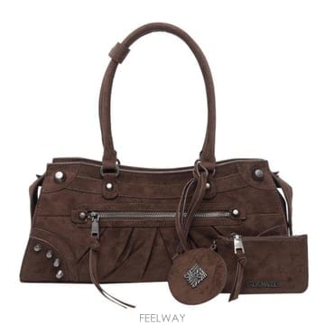 26FW 스티브매든 숄더백 BRAVYN CHOCOLATE SILVER