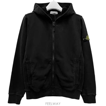 더팩토리 26FW 스톤아일랜드 키즈 와펜패치 후드 집업 자켓 6 8 블랙 L2S166100006 S0A20