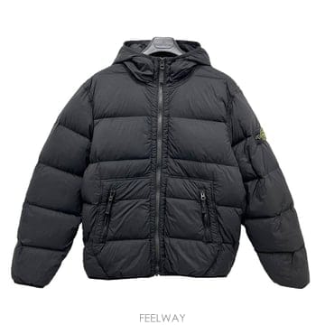 논현 더팩토리 26FW 스톤아일랜드 키즈 와펜 패치 후드 다운 패딩 자켓 6 8 블랙 L2S164100004