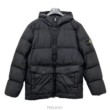 논현 더팩토리 26FW 스톤아일랜드 키즈 와펜 패치 크링클 랩스 후드 다운 패딩 14 L2S164100012
