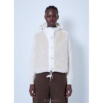 26 FW 몽클레어 여성 Wool   Cashmere Blend Padded Zip Up Cardigan m