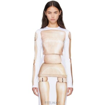 Jean Paul Gaultier 26 FW �������쿡 ȭ��Ʈ   ������ �� ��� �ٵ� Ƽ���� 262808F09600026 FW �������쿡 ȭ��Ʈ   ������ �� ��� �ٵ� Ƽ���� 2