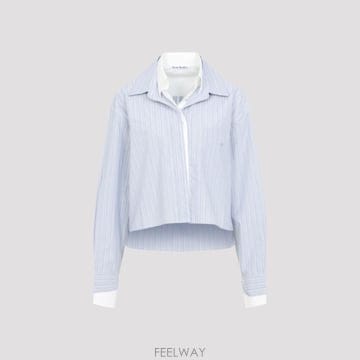 Acne [D14]��ũ�� AB0048 AF2 BLUE WHITE ���� ���� ���� ����콺 Acne Studios Sh[D14]��ũ�� AB0048 AF2 BLUE WHITE ���� ���� ���� ����