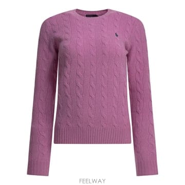 Ralph Lauren [V90]����  211971865506THISTLE PINK ���� ��Ʈ ������ ����� Crew neck sw[V90]����  211971865506THISTLE PINK ���� ��Ʈ ������ 