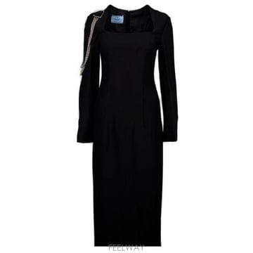 PRADA 26 FW ����� �ս����� ��ũ���� �������õ� ĳ�� �巹�� F0002 P3I42S222101R26 FW ����� �ս����� ��ũ���� �������õ� ĳ�� �巹�� 