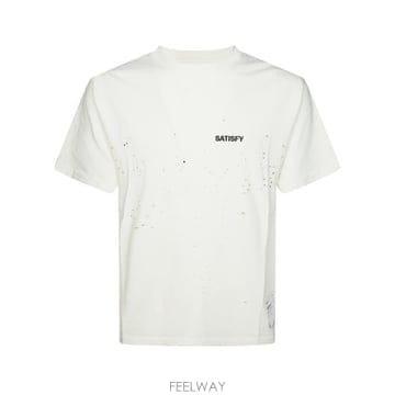 26FW 새티스파이 모스테크 티셔츠 11006 12A02 AGED ECRU