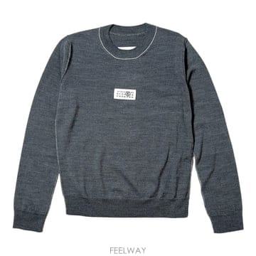 [라이크어스타] 26FW MM6 마르지엘라 콘트라스트 스티치 울 블렌드 니트 S52HL0066 M13037