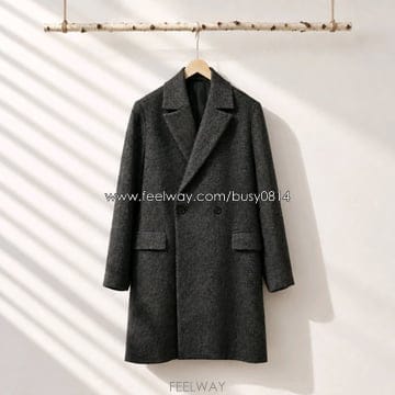 띠어리 키스 페퍼리 트윌 더블 브레스티드 코트 M사이즈