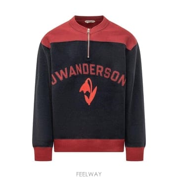 인더샵 JW ANDERSON JW 앤더슨 레드 네이비 스웨트셔츠