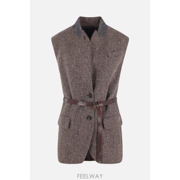 인더샵 BRUNELLO CUCINELLI 브루넬로 쿠치넬리 브라운 베스트