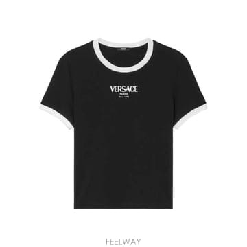 Versace ���Ϲ�� ������ü �ΰ� ��Ƽ�� Ƽ�������Ϲ�� ������ü �ΰ� ��Ƽ�� Ƽ����